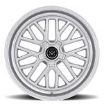 silver aluminium alloy 1 piece forged wheel via jwl standard for car