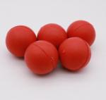 23MM 25MM Silicone High Bounce Balls , Customized Vibrating Sieve Rubber Mini