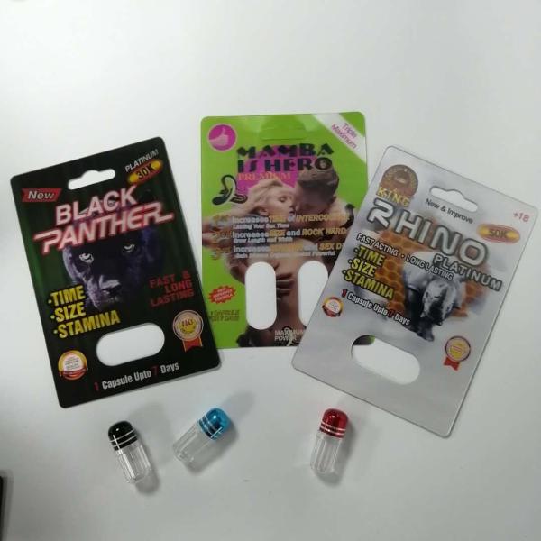 Sexual Enhancement Pills Blister Card Packaging Rhino 69 Moisture Proof