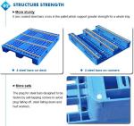 100% Virgin HDPE wear-resistant anti-slip stackable plastic pallet, China