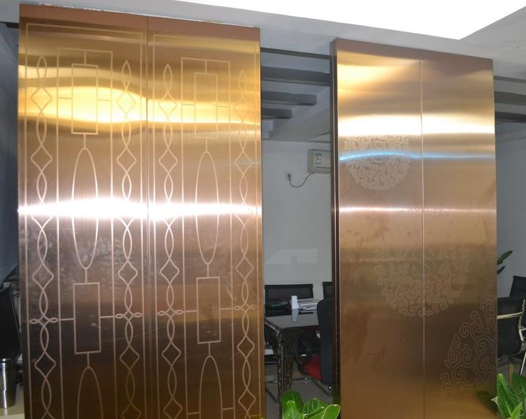 304 4' x 8' Patterned Decorative Color Stainless Steel Sheet Ships Building