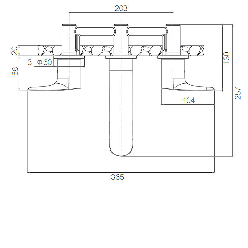 ARROW F1E9028C Basin Mixer Faucet , 365mm Built In Water Filter Tap