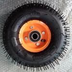 10 Inch Pneumatic Trolley Wheels 350 4 6PR Rubber Pneumatic Wheels For Garden