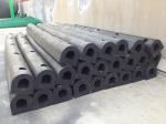 Heavy Duty D Rubber Fenders Marine Protection Bolted Installation Absorb Impact