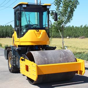 Wholesale 3 Ton 4 Ton Fully Hydraulic Vibratory Road Roller Single Drum and 80KN Exciting Force from china suppliers