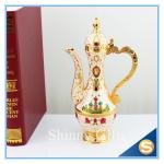 Shinny Gifts New Home Ornament Gift Set Handmade Enamel Metal Craft Decorations
