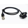 Buy cheap Gold Plated Network Data Cable 90 Degree Female Mount Panel With Screw Cable from wholesalers