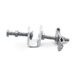 Galvanized steel OPGW Metal ADSS Down Lead Clamp for Pole and Tower