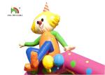 6.3 X 5.0m Colorful Inflatable Clown Bouncy Castle House For Commercial