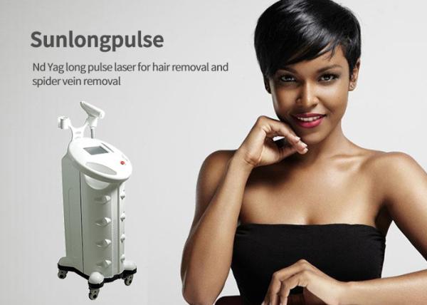 Long Pulse Nd Yag Laser Hair Removal Machine Spider Vein Removal With Skin