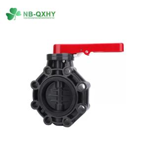 Wholesale 2-1/2 Inch UPVC/PVC Handle Type Butterfly Valve for Water Supply Water Flow Management from china suppliers
