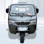 300cc Gaoline Tricycle in Gray Closed Cab Three Wheel Motorized Van For Cargo