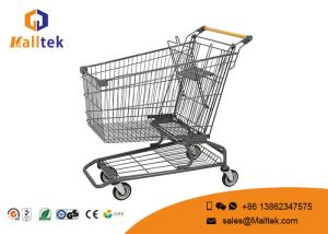 Wholesale Galvanized American Style Retail Shopping Trolleys Flat Tube Foot For Hypmarket from china suppliers