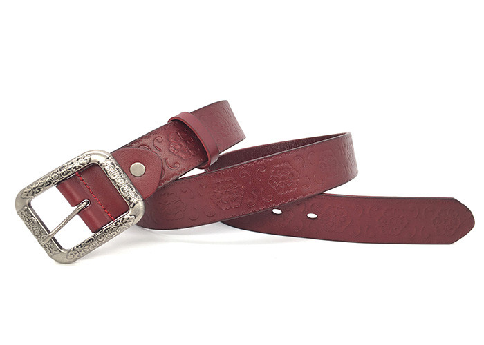 Retro Embossed 3.5mm Leather Casual Male Belts
