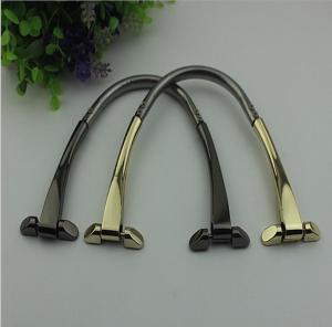 Wholesale Hot selling metal accessories light gold 190 mm length zinc alloy handbag handle from china suppliers