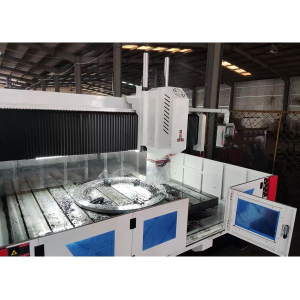 Large Format High Speed CNC Plate Drilling And Milling Machine For Flanges