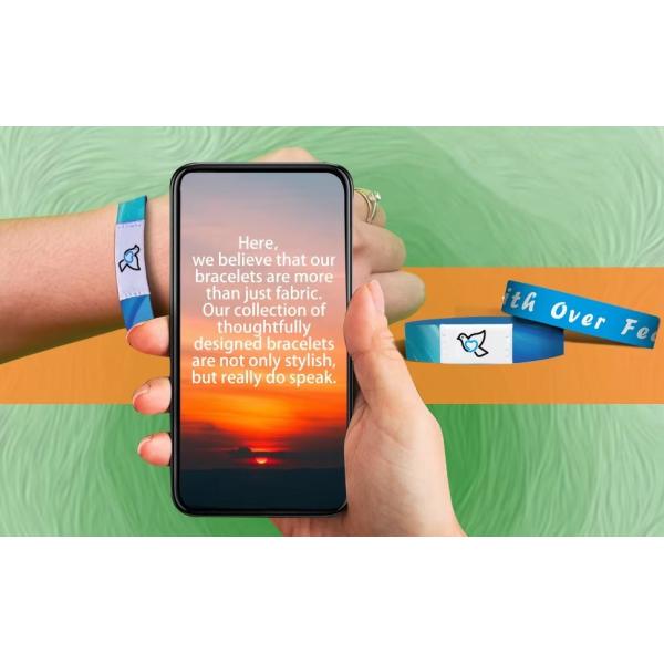 NFC Christian Daily Bible Verse Bracelet Temperature Resistant -30°C to 60°C Durability