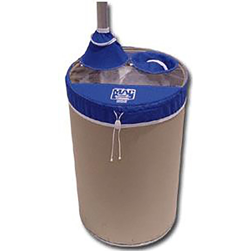 Custom Size 24 Inch Fiber Drum Cover, Bulk Bag Filter Lid, Polyester Filtration Sleeve for Industrial Dust Collection