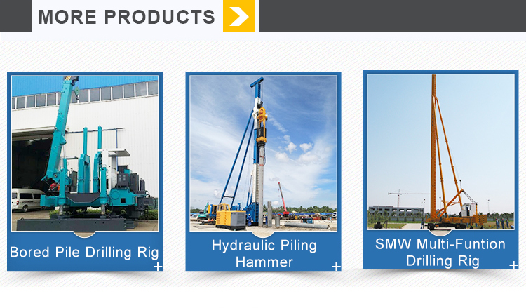 Silent Pile Foundation Equipment , Sheet Pile Driving Machine OEM Service