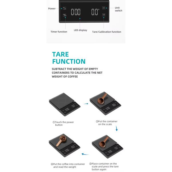 2024 Mini Portable LCD Display Digital Measuring Spoon Pet Weight Scale CE ROHS Certificate Button Battery Included