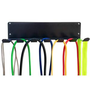 Wholesale Wall Mounted Gym Organizer for Fitness Bands/Foam Rollers Jump Rope Rack Behind Doors from china suppliers