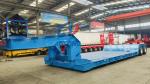 3 Axles Gooseneck Excavator Carrier Lowboy Truck Trailers For Africa Market