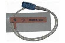 Latex Free 8 Pin Disposable Spo2 Sensor Blue Connector White Cable