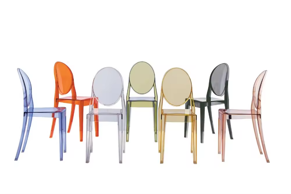Colourful Pink Chiavari Chairs Polycarbonate Stackable Chiavari Chairs
