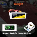 RC Parts 4200mAh 4S Lipo Battery 14.8V XT60 Deans EC5 T For Axial Airplanes Cars