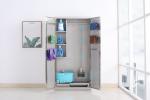 Custom 2 Door Filing Cabinet , 0.8 - 1.2mm Stainless Steel Locking Cabinet