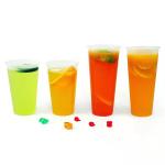 14g Milk Tea Plastic Cups 16oz For Beverage