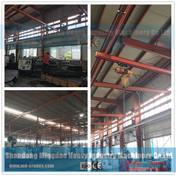 Quality Free Standing Work Station Type Monorail Overhead Crane , Ceiling Mounted Monorail Crane System for sale