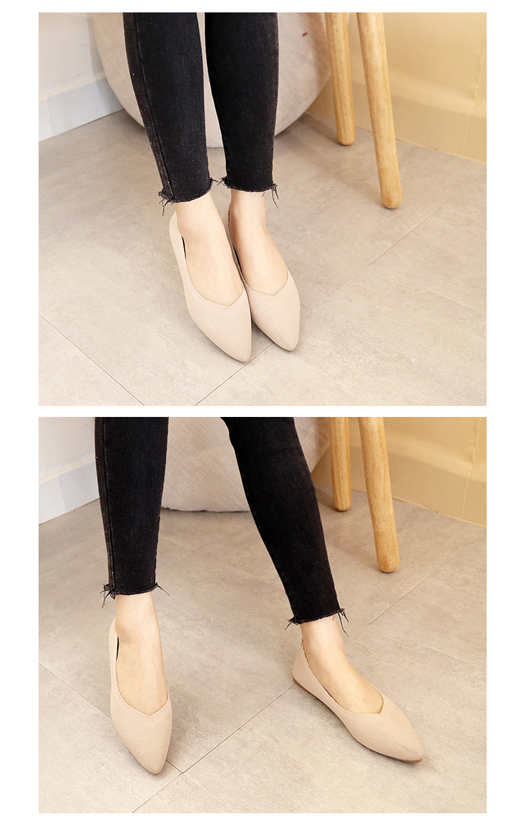 Soft Soled Woven Shoes 2022 Breathable Simple Flat Shoes Women'S New Style