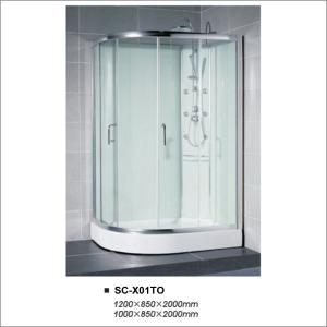 Wholesale Sliding Door Bathroom Shower Cubicles Reversible Oval Shaped Shower Box from china suppliers