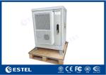 Galvanized Steel Single Wall Outdoor Telecom Cabinet Anti Theft Three Point
