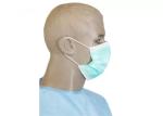 OEM / ODM Blue Face Mask Net Weight 25g PP Non Woven Fabric Material
