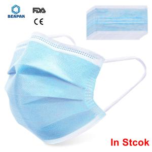 Wholesale Personal Safety Disposable Surgical Face Mask , Face Mask 3 Ply Earloop from china suppliers