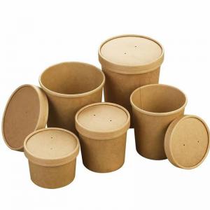 Wholesale Different capability kraft paper cup leakproof take away food seal packaging wholesale retail supplier from china suppliers