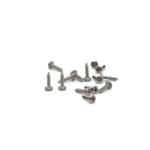 M0.5 Miniature Self-Tapping Screws Carbon Steel Black Oxide Coated Flat Head For