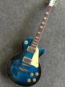 Wholesale Free Shipping Factory Custom Shop 2017 new standard guitar maple flame top blue burst LP electric guitar from china suppliers