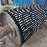 Conveyor Drum Diamond Ceramic Pulley Lagging Rubber Sheet