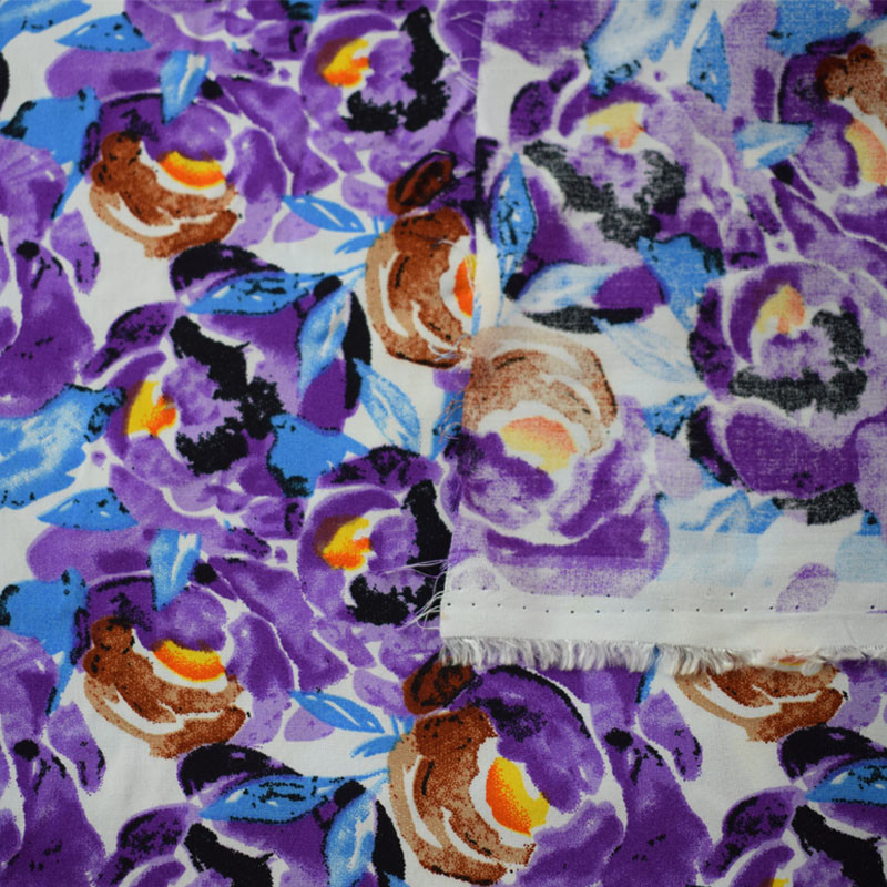 100% Spun Viscose Rayon Fabric Print Rayon Fabrics Medium Weight