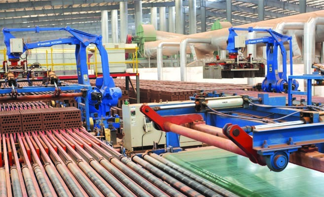 500KG Robot Brick Stacking Machine Automatic Clay Brick Manufacturing Plant