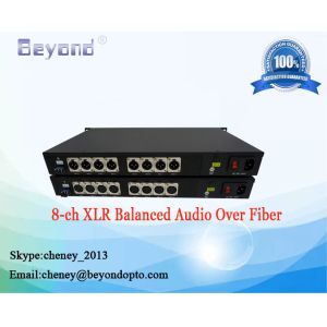 Buy cheap Beyondopto 8-ch 3-pin XLR&RCA balanced audio over fiber converter, from wholesalers