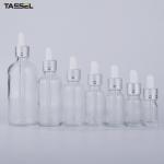 5ml 10ml Clear Essential Oil Glass Dropper Bottles 18/410 Aluminium Dropper