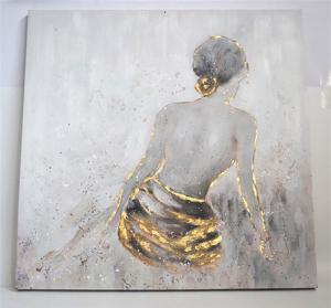 Wholesale Hand Painted Canvas Oil Painting for Landscape Decoration without Frame Featuring Modern Large Flower from china suppliers