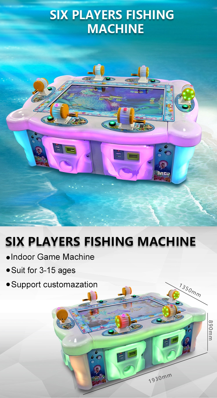 6 Players Fishing Arcade Game Machine Popular Indoor Fishing Machine