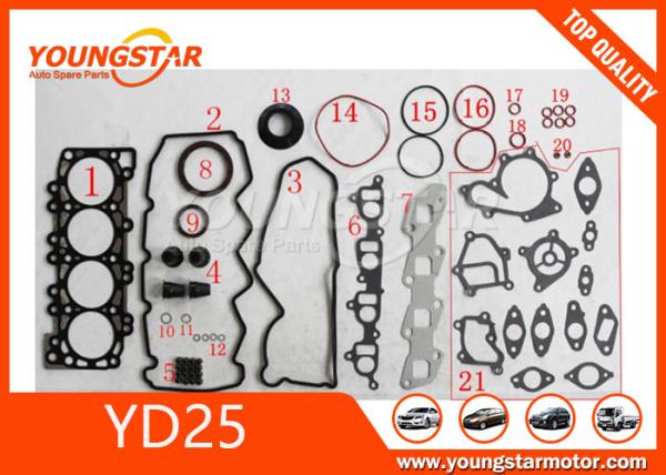 Full Cylinder Head Gasket Set for Nissan Navarra D40 Yd25 , 4WD Diesel turbo