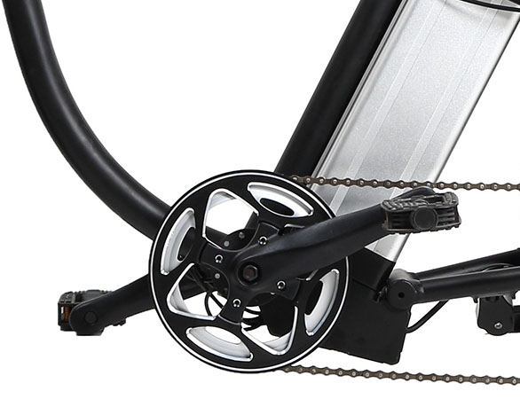 Electric Beach Cruiser Bike with 750W Rear Hub Motor and Lithium Battery Power Supply