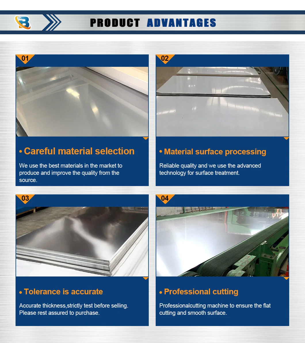 304/304L/316/409/410/904L/2205/2507 Stainless Steel Plate/Stainless Steel Sheet